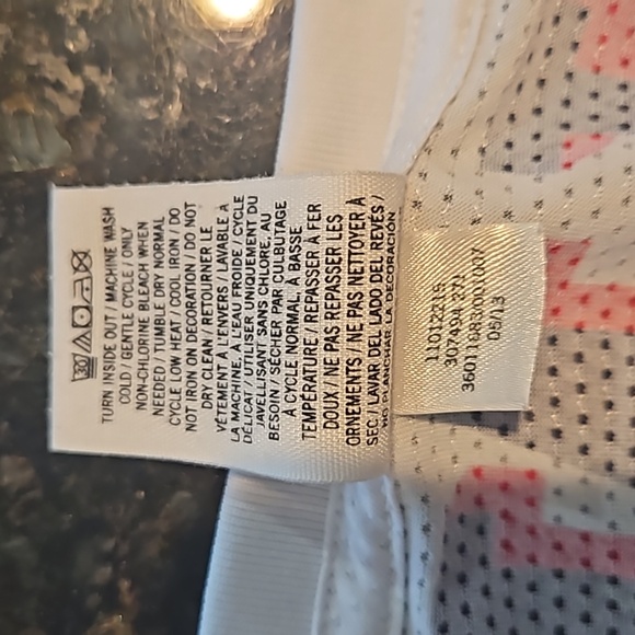 RARE NFL PINK Victoria's Secret Patriots Mesh Jersey Shortsleeve V-neck Womens L - Picture 7 of 10